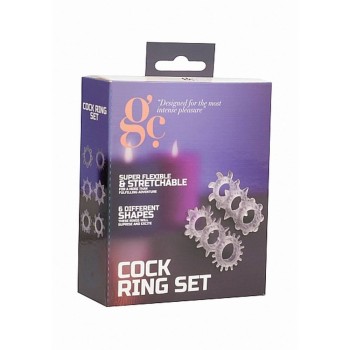 Σετ Δαχτυλίδια Πέους – GC Cock Ring Set 6pcs Clear
