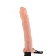 Μεγάλο Κούφιο Πέος Με Ζώνη - Pipedream Hollow Strap On Beige 28cm Sex Toys 