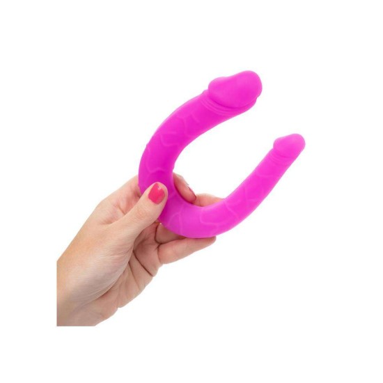 Διπλό Πέος Σιλικόνης - Calexotics Silicone Double Dong Purple Sex Toys 