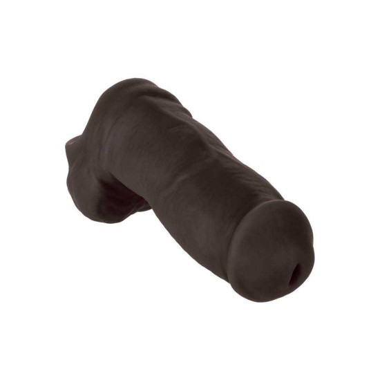 Μαλακό Πέος Για Εσώρουχο - Hollow Packer Stand To Pee Black 13cm Sex Toys 