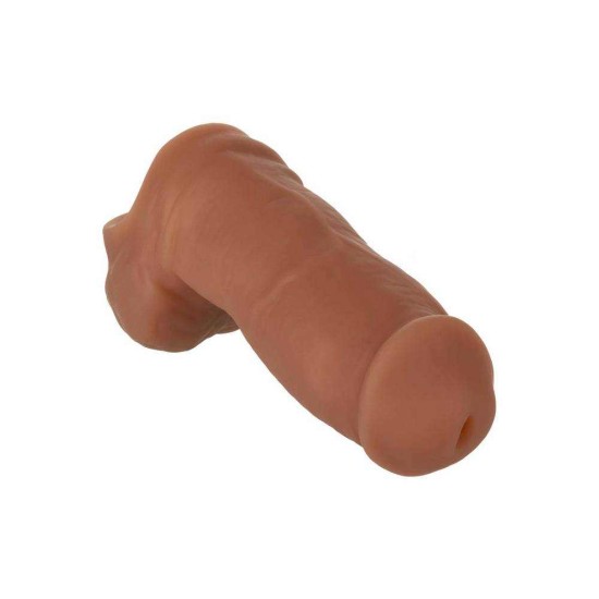 Μαλακό Πέος Για Εσώρουχο - Hollow Packer Stand To Pee Brown 13cm Sex Toys 