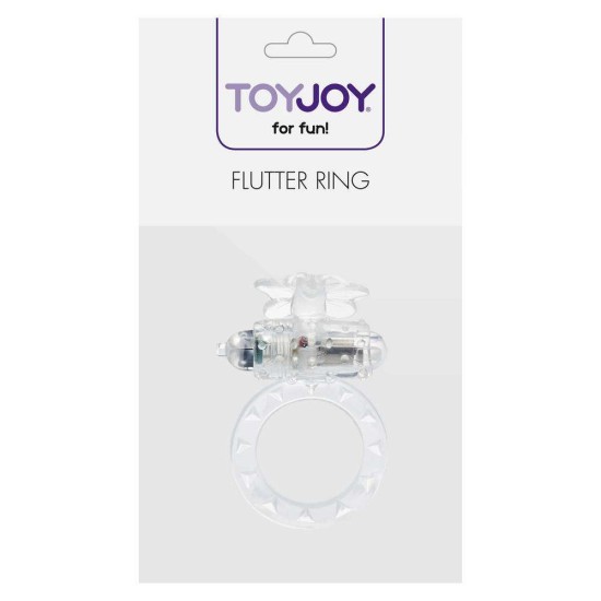 Flutter Ring Vibrating Cock Ring Clear Sex Toys