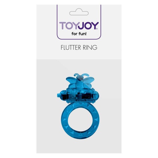 Flutter Ring Vibrating Cock Ring Blue Sex Toys