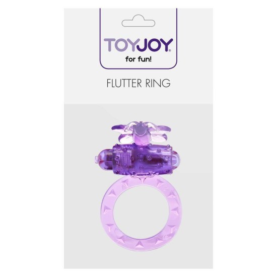 Flutter Ring Vibrating Cock Ring Purple Sex Toys