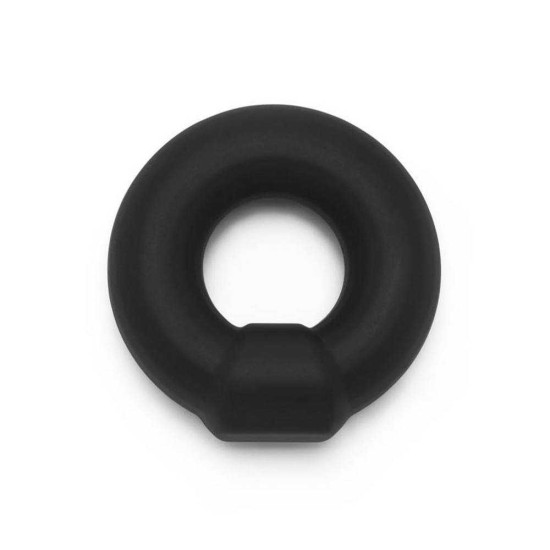 Soft Silicone Stud C Ring Black Sex Toys
