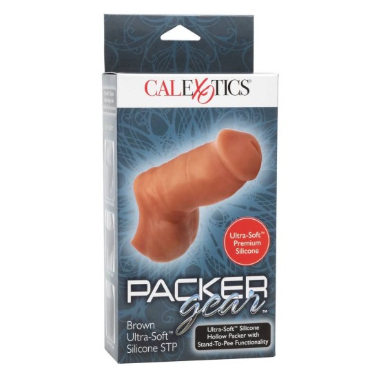 Hollow Packer Stand To Pee Brown 10cm Sex Toys