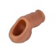 Hollow Packer Stand To Pee Brown 10cm Sex Toys