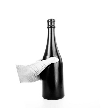 All Black Champagne Bottle Dildo Medium 34cm