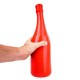 Ομοίωμα Σαμπάνιας - All Black Champagne Bottle Dildo Large Red 40cm Sex Toys 