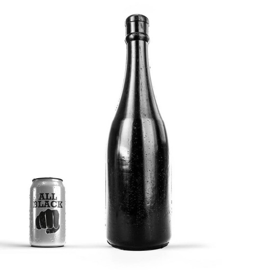 Ομοίωμα Σαμπάνιας - All Black Champagne Bottle Dildo Large Black 40cm Sex Toys 