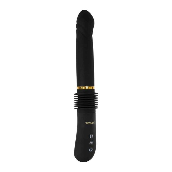 Δονητής Με Κίνηση Πάνω Κάτω – Magnum Opus Thrusting Vibrator Black Sex Toys 
