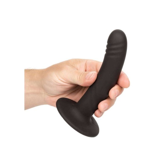 Κυρτό Ομοίωμα Σιλικόνης - Calexotics Boundless Ridged Dildo Black 15cm Sex Toys 