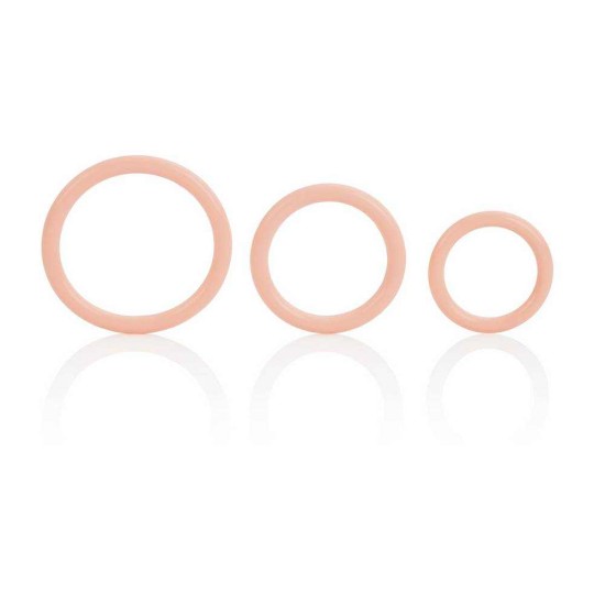 Tri Rings Set Of 3 Beige Sex Toys