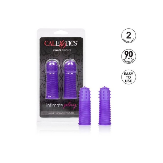 Σετ Καλύμματα Δαχτύλων - Intimate Play Finger Tingler Purple Sex Toys 