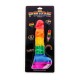 Ρεαλιστικό Πέος Σιλικόνης - Pride Rainbow Lover Dong With Balls 21cm Sex Toys 