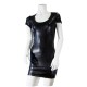 Σέξι Γυαλιστερό Φόρεμα - GP Short Dress With Cleavage Black Ερωτικά Εσώρουχα 