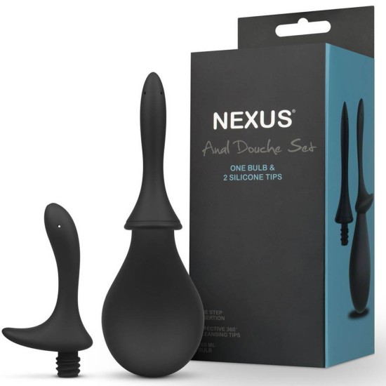 Σετ Πρωκτικού Καθαρισμού - Nexus Anal Douche Set Black 260ml Sex Toys 