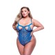 Baci Sexy Strappy Lace Teddy Blue Erotic Lingerie 