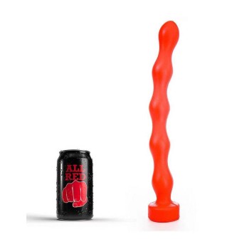 All Red Flexible Anal Beads No.69