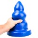 Πολύ Μεγάλο Πρωκτικό Ομοίωμα - All Blue Triple Pleasure Anal Dildo Large Sex Toys 