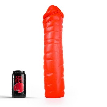 All Red XL Dong With Ridges No.51