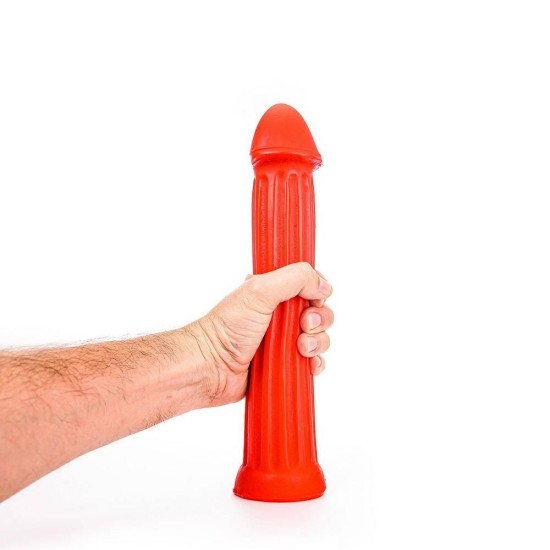 All Red XL Dildo With Ridges No.30 Sex Toys