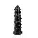 Dinoo Hung Jaws Dildo With Dots Black Sex Toys