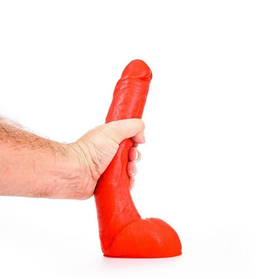 Ρεαλιστικό Ομοίωμα Πέους - All Red XL Realistic Dong 27cm Sex Toys 