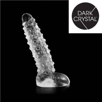 Dark Crystal XL Dong With Dots Clear 27cm