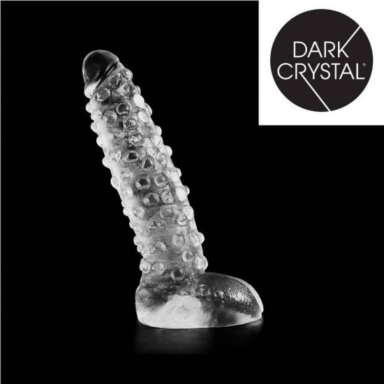 Dark Crystal XL Dong With Dots Clear 27cm Sex Toys