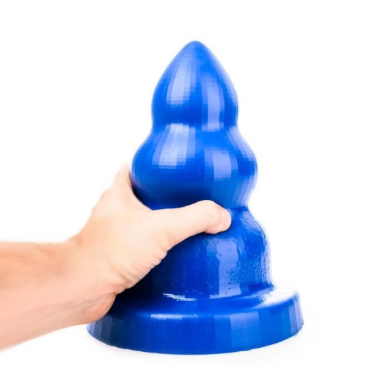 Πολύ Μεγάλο Πρωκτικό Ομοίωμα - All Blue Triple Pleasure Anal Dildo Medium Sex Toys 