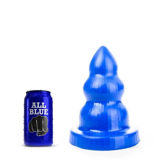 All Blue Triple Pleasure Anal Dildo Small Sex Toys