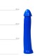 All Blue XL Dildo With Ridges No.30 Sex Toys