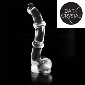 Μακρύ Πέος Με Δαχτυλίδια - Dark Crystal XL Dong With Rings Clear 33cm