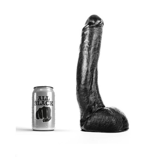 Ρεαλιστικό Ομοίωμα Πέους - All Black XL Realistic Dong 27cm Sex Toys 