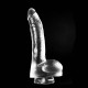 Μεγάλο Ρεαλιστικό Πέος - Dark Crystal XL Realistic Dong Clear 28cm Sex Toys 