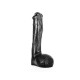 All Black Realistic Dong With Balls 23cm Sex Toys