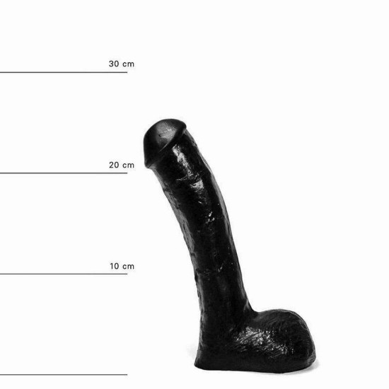 Μακρύ Ρεαλιστικό Πέος - All Black Realistic Dong With Balls 23cm Sex Toys 