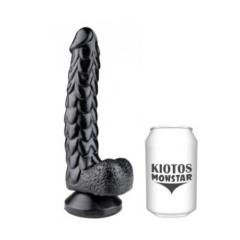 Τερατόμορφο Πέος Με Λέπια - Kiotos Monstar Echo Dildo Black 24cm