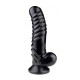 Τερατόμορφο Πέος Με Ραβδώσεις - Kiotos Monstar Yeti Dildo Black 21cm Sex Toys 