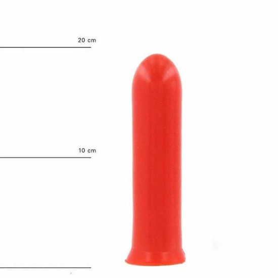 Κόκκινο Εύκαμπτο Πρωκτικό Ομοίωμα - All Red Anal Dildo 19cm Sex Toys 