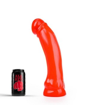 All Red XL Curved Dildo 34cm