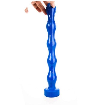All Blue Flexible Anal Beads No.70