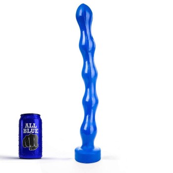 All Blue Flexible Anal Beads No.70