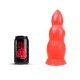 Πρωκτικό Ομοίωμα Με Βεντούζα - Anal Dildo With Suction Cup Red 23cm Sex Toys 