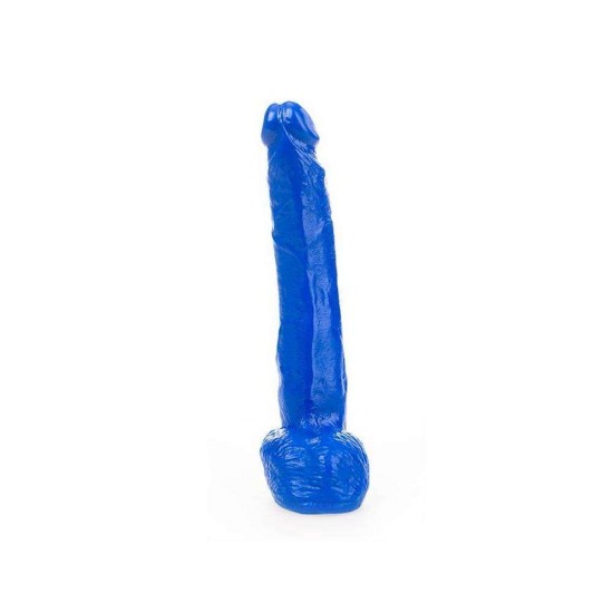 All Blue Realistic Dildo With Balls 21cm Sex Toys