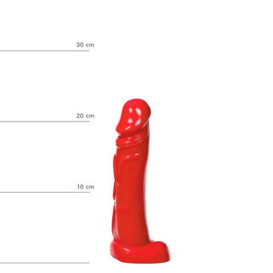 All Red Realistic Dildo 22cm Sex Toys