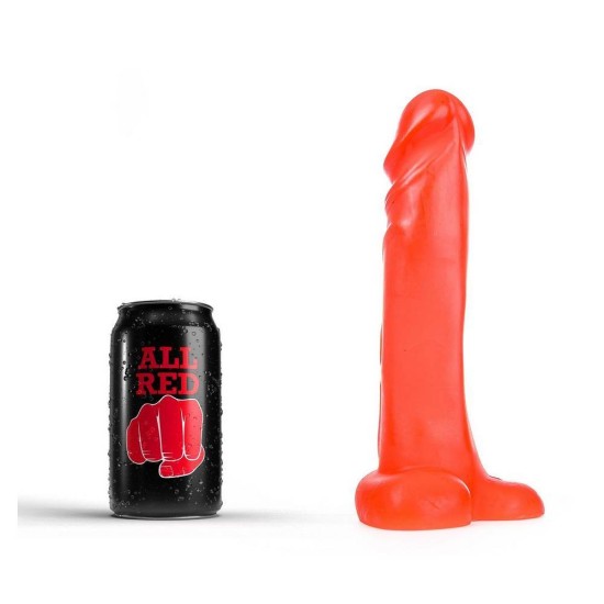 Ρεαλιστικό Ομοίωμα - All Red Realistic Dildo 22cm Sex Toys 