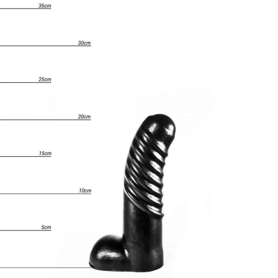 Τερατόμορφο Πέος Με Ραβδώσεις - Dinoo Guanlong Monster Dong Black 21cm Sex Toys 