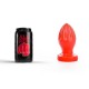 Πρωκτική Σφήνα Με Ραβδώσεις - All Red Butt Plug With Grooves No.31 Sex Toys 